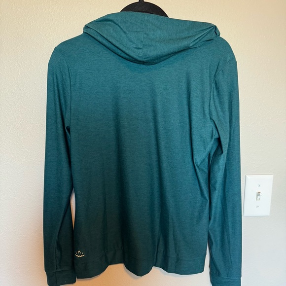 Beyond Yoga Long Sleeve Hooded Teal Pullover Buttery Soft Size Small - Picture 5 of 7